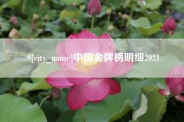 磁县中国金牌榜明细2021