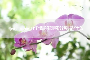 磁县34个省的简称分别是什么