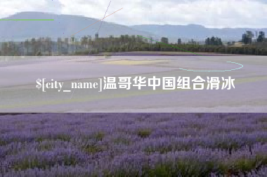 磁县温哥华中国组合滑冰