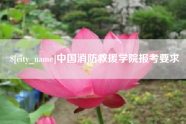 磁县中国消防救援学院报考要求