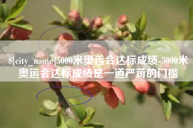 磁县5000米奥运会达标成绩-5000米奥运会达标成绩是一道严苛的门槛