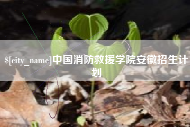磁县中国消防救援学院安徽招生计划