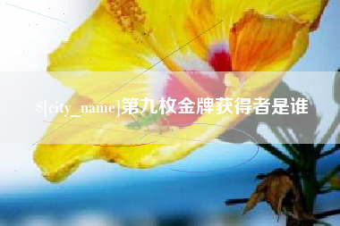 磁县第九枚金牌获得者是谁