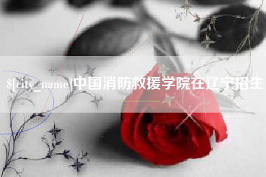 磁县中国消防救援学院在辽宁招生