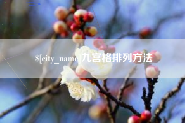 磁县九宫格排列方法