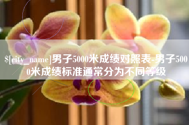 磁县男子5000米成绩对照表-男子5000米成绩标准通常分为不同等级