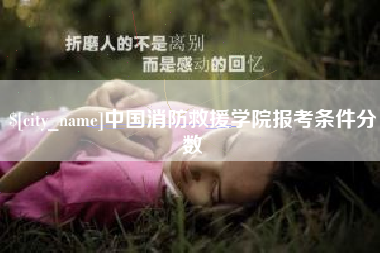 磁县中国消防救援学院报考条件分数