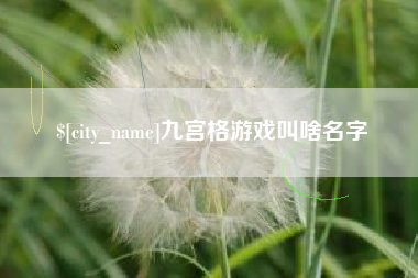 磁县九宫格游戏叫啥名字