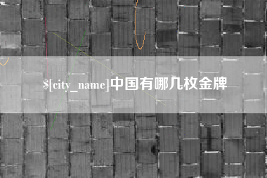 磁县中国有哪几枚金牌