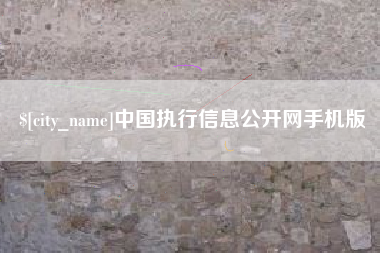 磁县中国执行信息公开网手机版