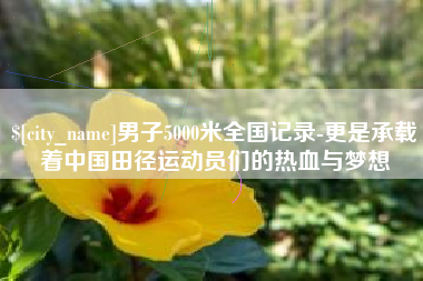 磁县男子5000米全国记录-更是承载着中国田径运动员们的热血与梦想