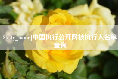 磁县中国执行公开网被执行人名单查询