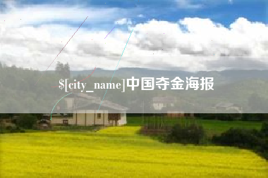 磁县中国夺金海报