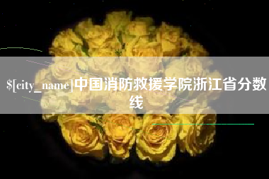 磁县中国消防救援学院浙江省分数线