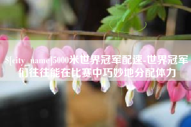 磁县5000米世界冠军配速-世界冠军们往往能在比赛中巧妙地分配体力
