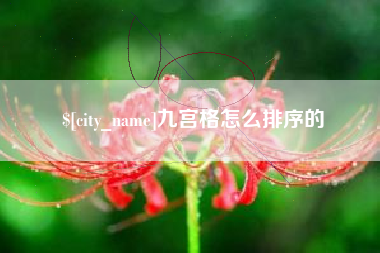 磁县九宫格怎么排序的