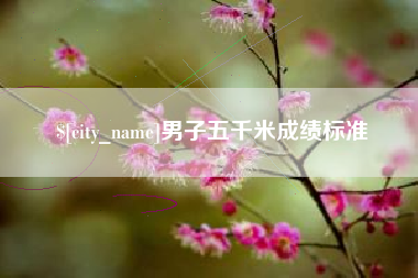 磁县男子五千米成绩标准