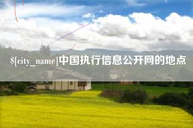 磁县中国执行信息公开网的地点