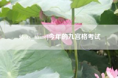 磁县今年的九宫格考试