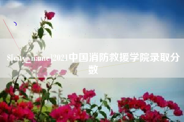 磁县2021中国消防救援学院录取分数