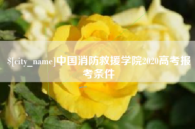 磁县中国消防救援学院2020高考报考条件