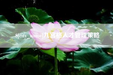 磁县九宫格人才管理策略