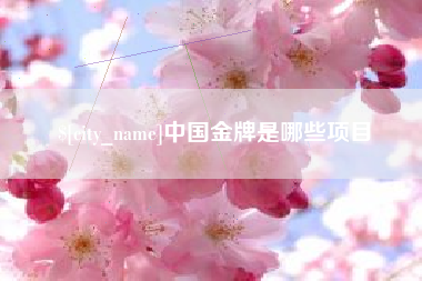 磁县中国金牌是哪些项目