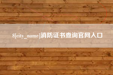 磁县消防证书查询官网入口