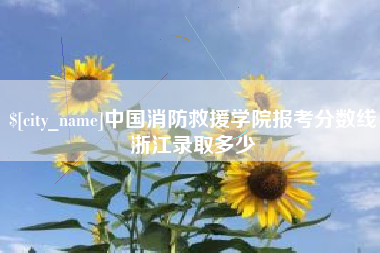 磁县中国消防救援学院报考分数线浙江录取多少