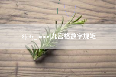 磁县九宫格数字规矩