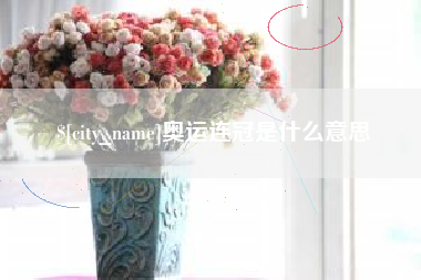 磁县奥运连冠是什么意思